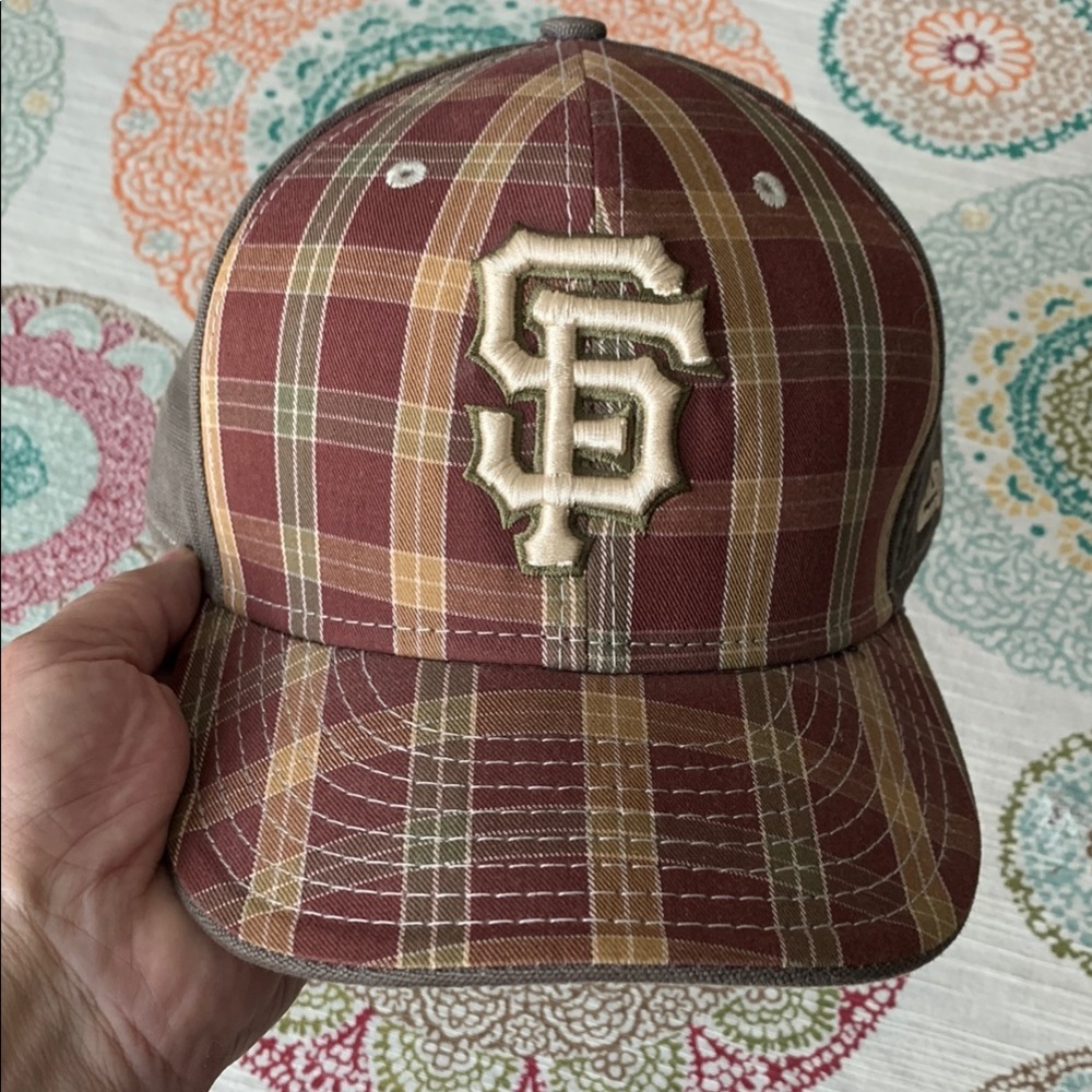 New Era 59Fifty San Francisco Giants Plaid Fitted Hat 7 3/4